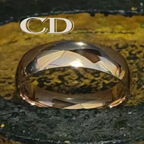 Women's Rose Gold Promise Ring Band - Girls Rose Gold Promise Ring For Her - Picture 2 of 7